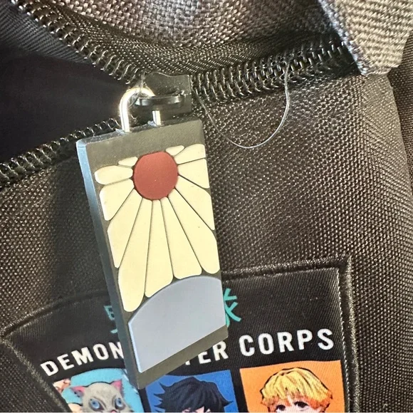 Bioworld Demon Slayer Tanjiro 17" Backpack Tech Sleeve Aniplex Bag